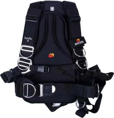 Produktbild von Dive Rite Transpac Xt Gurtsystem Mit Rückenplatte Schwarz M Schwarz M