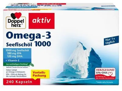 Obrázok produktu pre Doppelherz Omega-3 Sea Fish Oil 1000 kapsúl 240 kapsúl
