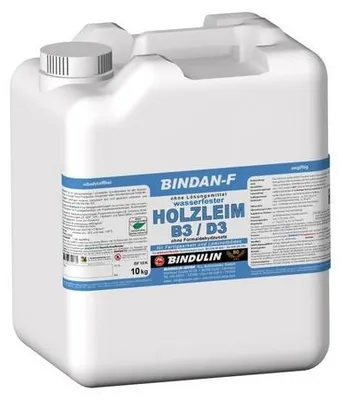 Produktbild von BINDAN-F Holzleim-D3 10 kg FlascheB3/D3-Weißleim universell einsetzbar inkl. Pinsel zum Auftragen von E-Com24