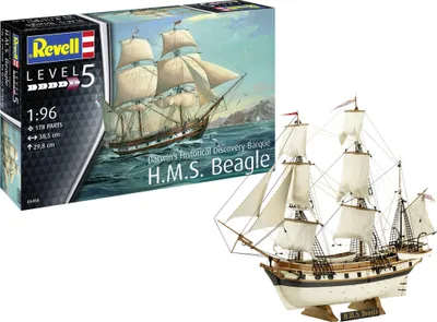 Obrázok produktu pre Revell Darwin's Historical Discovery Barque H.M.S. Beagle 1:96