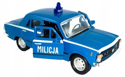 Produktbild von Welly Fiat 125P Milicja Modellauto 1:34 Blau
