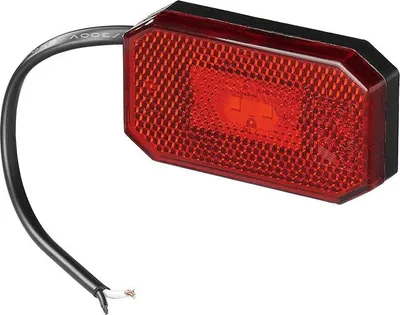 Obrázok produktu pre Zadné obrysové svetlo 12/24V červené 80 x 44 mm LED
