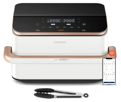 Zdjęcie produktu dla Cosori 1895375, Frytkownica na gorące powietrze, 10 l, 35 °C, 240 °C, 2880 min, Podwójny