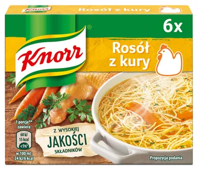 Immagine prodotto di Knorr Rosół z Kury 6 saszetek 10g