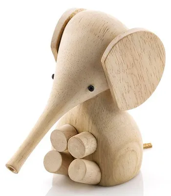 Produktbild von Lucie Kaas Holzfigur Elefant Kautschukholz