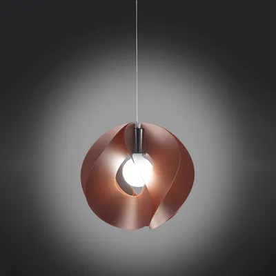 Immagine prodotto di Sospensione Moderna A 1 Luce Atom In Polilux Rame D45 Italy
