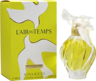 A perfume box and bottle are displayed side-by-side against a white background.