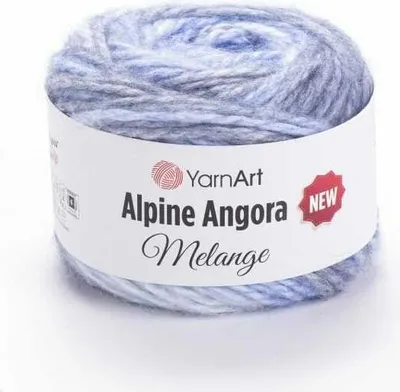 Produktbild von YarnArt Alpine Angora Melange Wolle - Weiche, vielseitige Strickgarne 150g