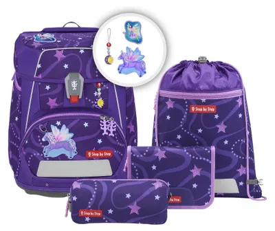 Imagen del producto de Step by Step mochila escolar Space Schulranzen-Set 5 piezas Pegasus Emily púrpura