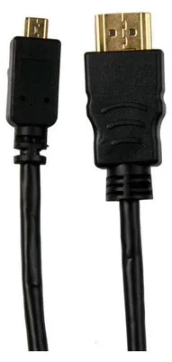Produktbild von Sinox HDMI Micro (m) - HDMI (m), 1.5m, 1,5 m, HDMI Typ D (Mikrofon), HDMI Typ A (Standard), Schwarz