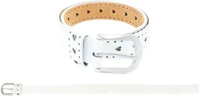 Produktbild von Gürtel Herzchen weiß 60 cm - bb-Klostermann 22171 - Kindergürtel -