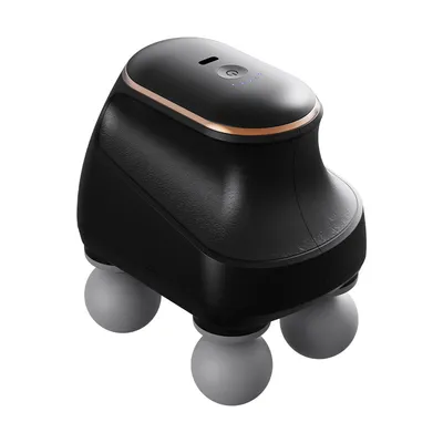 Produktbild von Muskelmassagepistole mit mehreren Köpfen, USB-Aufladung, hochfrequente Vibration, für effektive Muskelentspannung und Fitnessregeneration.