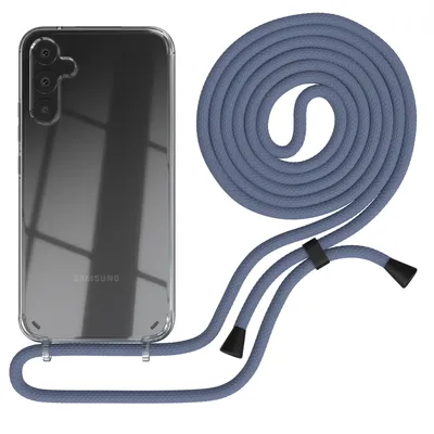 Produktbild von EAZY CASE Handykette kompatibel mit Samsung Galaxy A34, Handyhülle mit Umhängeband, Handykordel, Schutzhülle Clear, Band in Grün