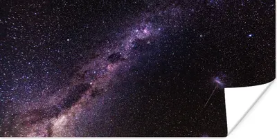 Produktbild von MuchoWow® Poster Galaxie in der Nacht 40x20 cm - Poster für die Wand - Poster Schlafzimmer