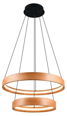 Obrázok produktu pre TRIO 355039130 LYNWOOD Zavesené svietidlo D600 mm SMD LED 37 W/4300 lm 3000 K drevo, stmievač s vypínačom