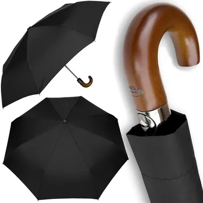 Produktbild von Regenschirm Automatik Sturmsicher Windfest Groß Herren Damen Umbrella Schwarz - MP340