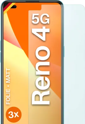 Produktbild von moex® 3x Schutzfolie kompatibel mit Oppo Reno4 5G - Displayschutzfolie Anti Reflex Folie, Matt