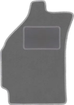 Produktbild von Fahrerfußmatte Velours graphit passend für Chevrolet Matiz (2004-2009, Schrägheck) – mit Befestigungen – passgenau