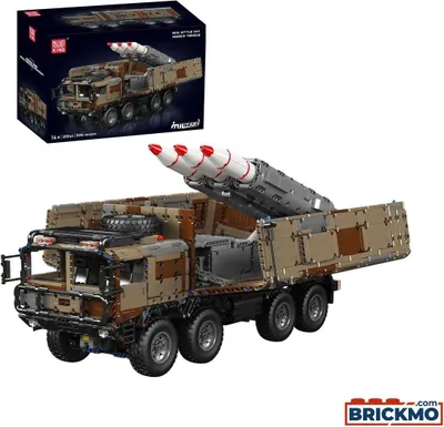 Produktbild von Mould King 8x4 RC Raketen-LKW Militär Tarnung 20044