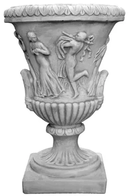 Zdjęcie produktu dla Casa Padrino Barokowa doniczka dekoracyjna Antique Grey Ø 56 x wys. 85 cm