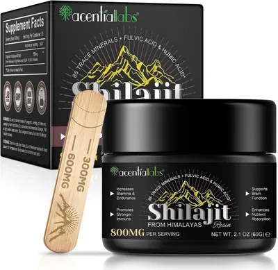 Produktbild von Shilajit Harz Original Himalaya – 60g Pure Resin, hoher Fulvinsäure-Gehalt
