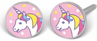Produktbild von Studex Edelstahl Einhorn Ohrringe für Kinder Ohrstecker 7512-0654