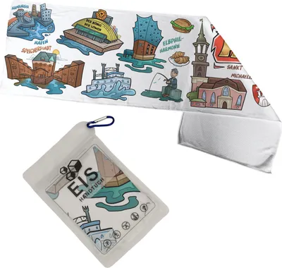 Produktbild von Hamburg Pop Art Comic Eishandtuch XL