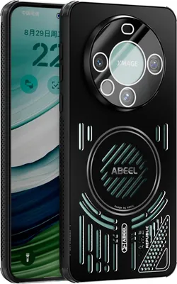 Produktbild von Magnetische Hülle für Huawei Mate 60 Pro/Mate 60 Pro+ mit Linsenabdeckung, Aluminium Stoßfestes Schutzhülle mit Wärmeableitung Schwarz