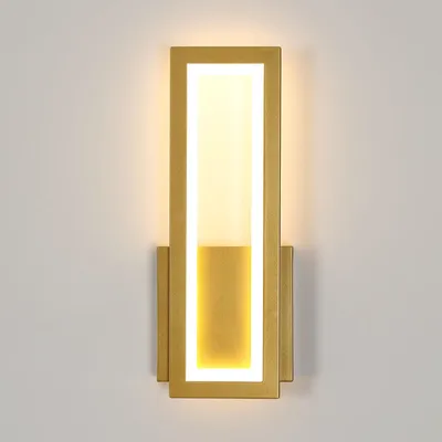 Produktbild von Osairous Wandleuchte LED Innen Modern, 16W 2000LM Wandlampe Acryl, Gold
