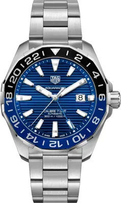Produktbild von Tag Heuer Aquaracer Herrenuhr silber schwarz blau WAY201T.BA0927