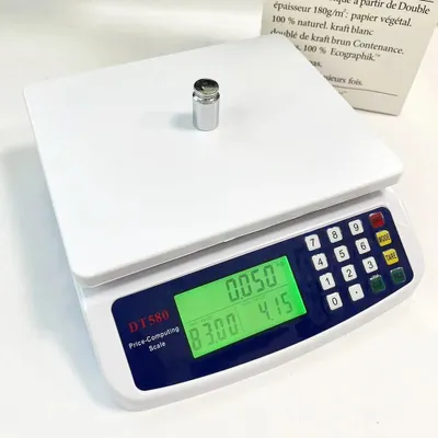 Obrázok produktu pre Digitálna váha 30 kg – Elektronická kuchynská váha / váha na balíky – LCD displej – Vysoká presnosť – Plastové puzdro
