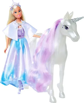 Image de Simba Poupée Steffi Love Fantasy Unicorn Prinzesinn avec licorne 105733994