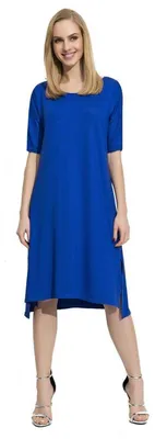 Produktbild von Damen Kleid Asymmetrisch mit Schlitzen; Blau S