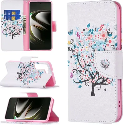 Produktbild von König Design Hülle kompatibel mit Samsung Galaxy S22 5G Kunstleder Handyhülle - Handy Case Baum