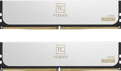 Obrázok produktu pre Team Group T-CREATE EXPERT CTCWD532G6400HC32ADC01, 32 GB, 2 x 16 GB, DDR5, 6400 MHz, 288-pin DIMM, Biela