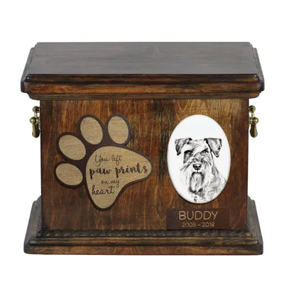 Zdjęcie produktu dla Sznaucer, Schnauzer - urna na prochy psa, personalizowana urna ze zdjęciem, urna ze zdjęciem psa marki Art-Dog