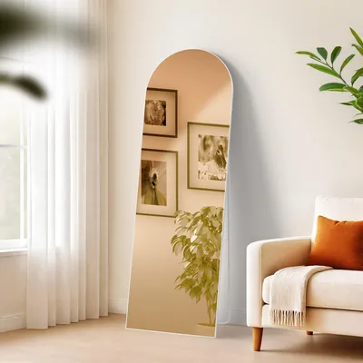 Produktbild von CLP Spiegel Moline Standspiegel und Wandspiegel in einem weiß matt Größe 150x50 cm