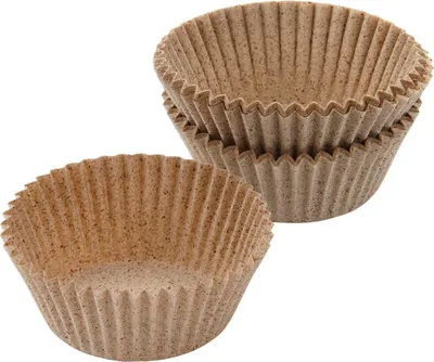 Produktbild von Zenker Papierbackförmchen Kakaoschale, Backförmchen nachhaltiges Papier hergestellt aus Kakaoschalen, Muffinförmchen ideal geeignet für süße und herzhafte Muffins (Farbe: Braun), Menge: 40 Stück