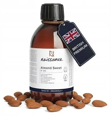 Zdjęcie produktu dla Olej migdałowy naturalny słodki 250 ml do włosów ciała twarzy masaż