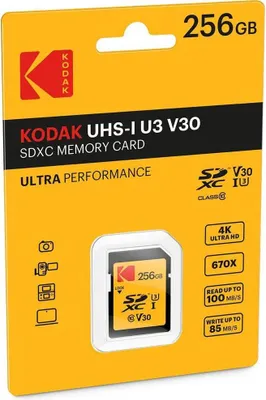 Image de Kodak SD 256GB UHS-I U3 V30 Ultra