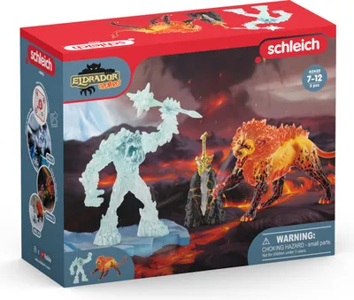 Produktbild von schleich ELDRADOR CREATURES Battle for the Superweapon – Frost Monster vs. Fire Lion, 7 Jahr(e), Mehrfarbig
