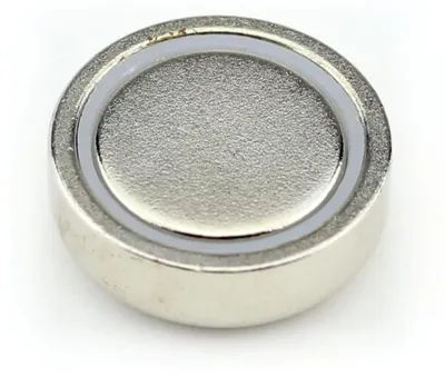 Produktbild von 5 Neodym Flachgreifer Topfmagnete Ø20x7 mm N35 Haftmagnete ohne Gewinde - Haftkraft 14 kg / 140 N