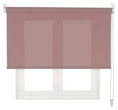 Faltrollo 105x250 cm Mauve Pink, Polyester, halbtransparent