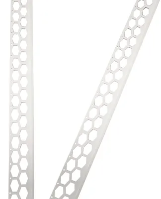 Produktbild von ProfileXXL PVC Abschlussprofil 2,5m x 40mm x 14mm , Abschlussleiste, Kantenschutz Weiß Putzschienen aus hart PVC, für Innen- & Außenputz