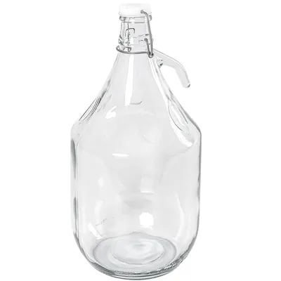 Produktbild von MIKONI 1 STÜCK x Bügelflaschen 5L, Gärballon mit Bügelverschluss, Glasballon Weinballon Fass 5000 ml Weithalsballon Flasche