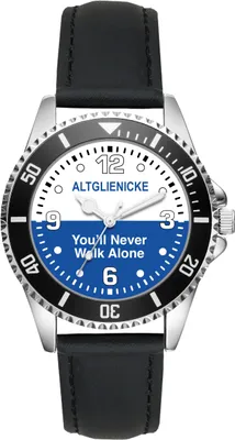 Produktbild von KIESENBERG Herrenuhr Armbanduhr Altglienicke Geschenk Fan Artikel Zubehör Fanartikel Analog Quartz Uhr L-20230014