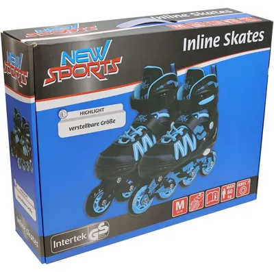 Produktbild von New Sports Inliner schwarz\blau ABEC 7, Größe 35-38