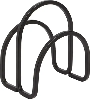 Produktbild von Umbra Squire Serviettenhalter, Serviettenspender, Serviettenständer, Metall, Schwarz, 15 cm, 1005748-040