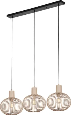 Produktbild von TRIO-Leuchten Pendelleuchte GILA BHT 120x150x33 cm beige Hängelampe