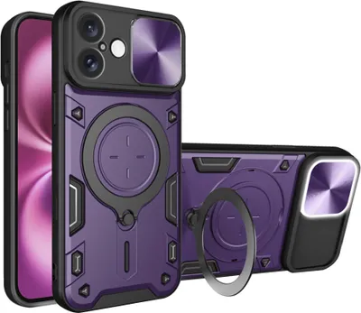 Produktbild von Techsuit CamGuard Pro Back Cover Hülle für Apple iPhone 16 Plus - Lila